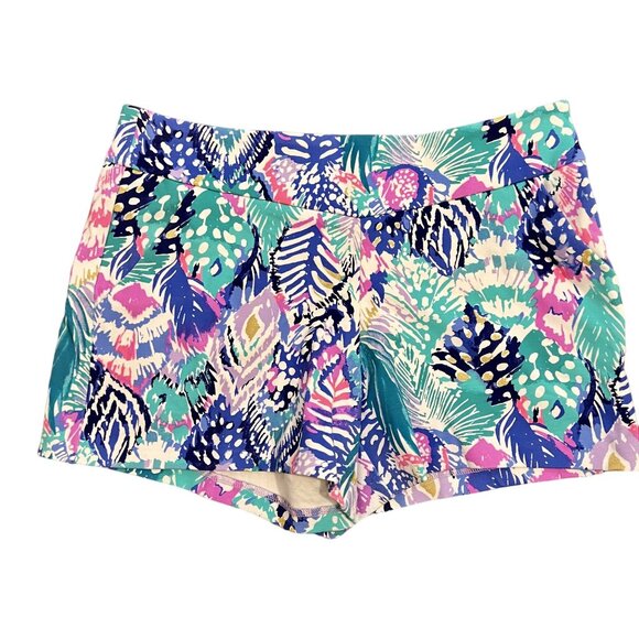 Lilly Pulitzer Women's Tropical Print Shorts Size 6 - Picture 1 of 6